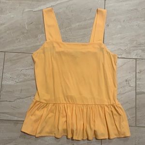 Yellow/Orange Peplum Tank